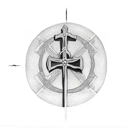 Faith Cross Above Mountains