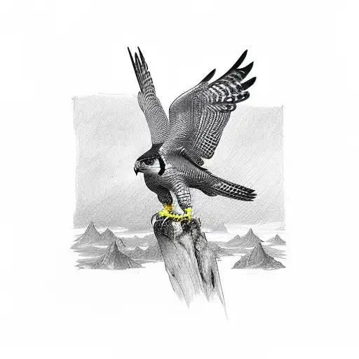 Peregrine Falcon Wing