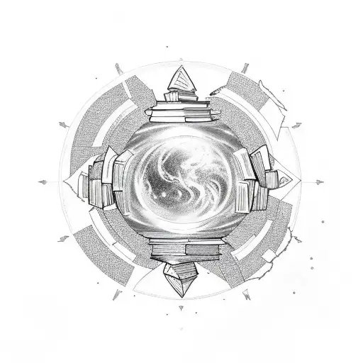 A Celestial Sun Surrounded By Book Pages As Its Rays