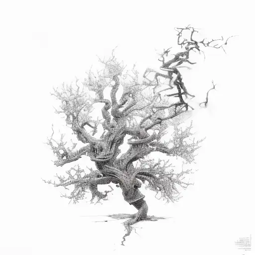 Tree Half Dead & Half Blossoming