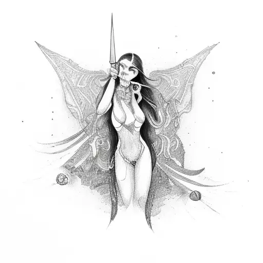 Dagger With Woman Vulva