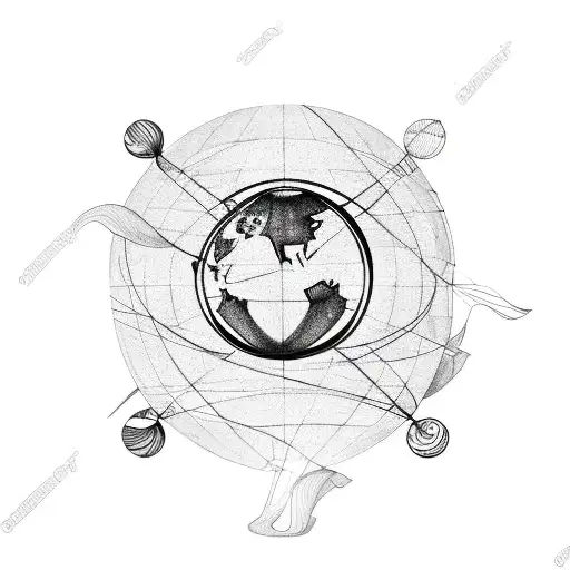 Globe With Infinity Symbol