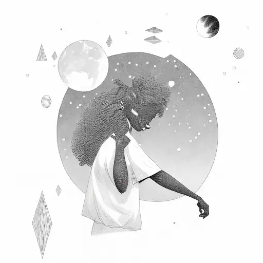 Black Girl And Universe