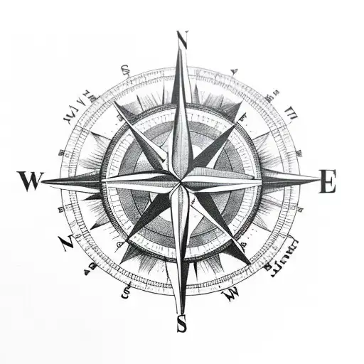 Compass With A Paper Rocket That Showing Like Traveling Arround The World