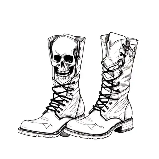 Boots And Skull