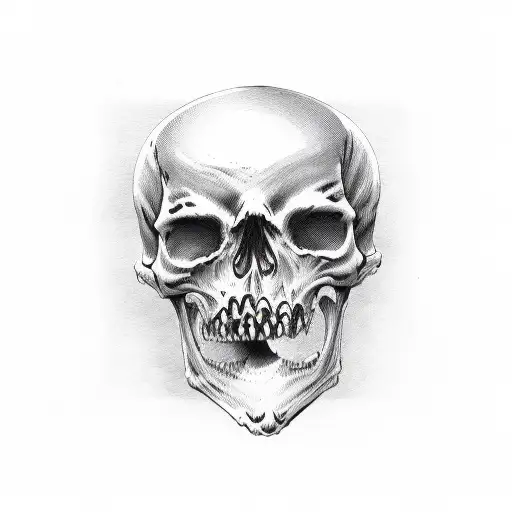 Death Holding A Baby Skeleton