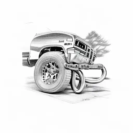 1999 Dodge Ram 2500 With 2 Horse Shoes In Back