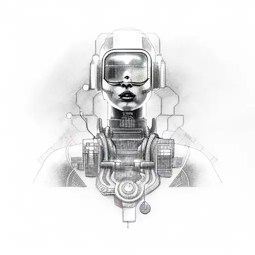 Cyberpunk Tattoo Sketch