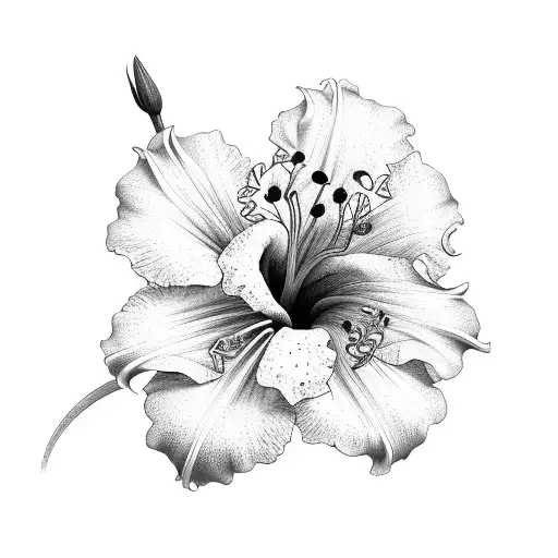 Lily And Hibiscus Floral