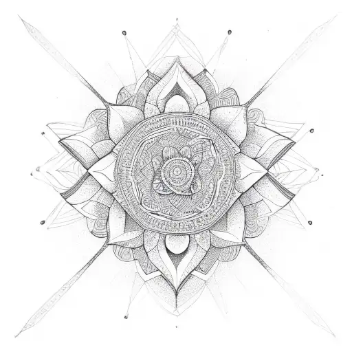 Giraffe Geometry Style Lotus