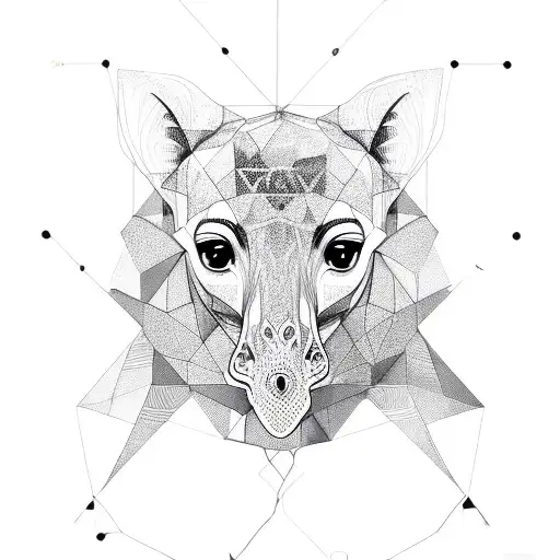 Geometry Lotus Giraffe