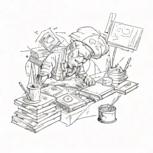 A Person Works Hard And Is Ready To Give His Soul For Money And Success