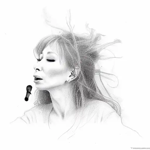 Tori Amos Capturing Her Passion For Music While Shes Playing Two Pianos Either Side