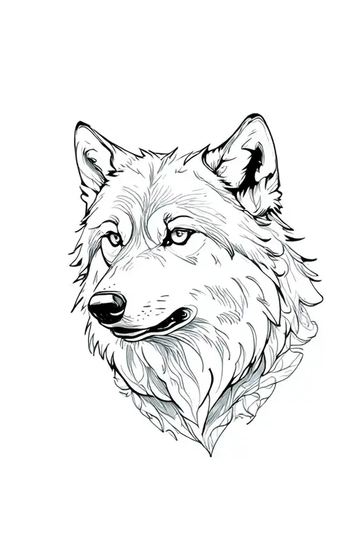 Wolf And Moon Rising