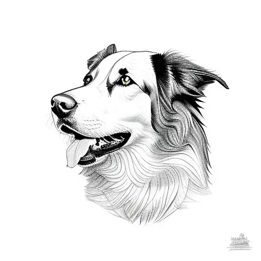 Black Border Collie With White Feet