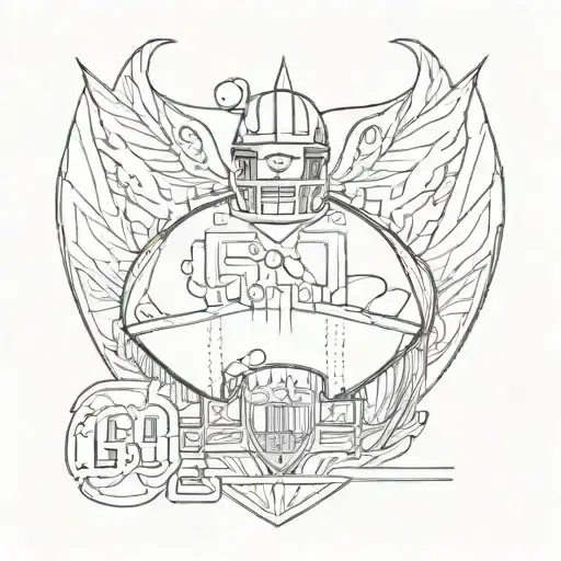 Small Shoulder Tattoo Inspired By God Football And Atlanta