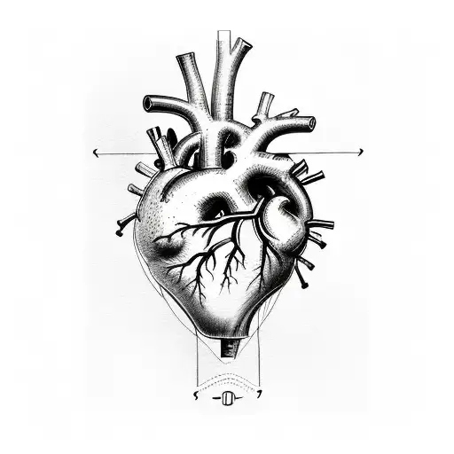 Watercolor Anatomical Heart