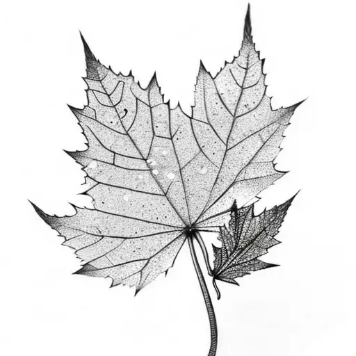 Leafs With Little Sparkling That Mea S Life A D Death