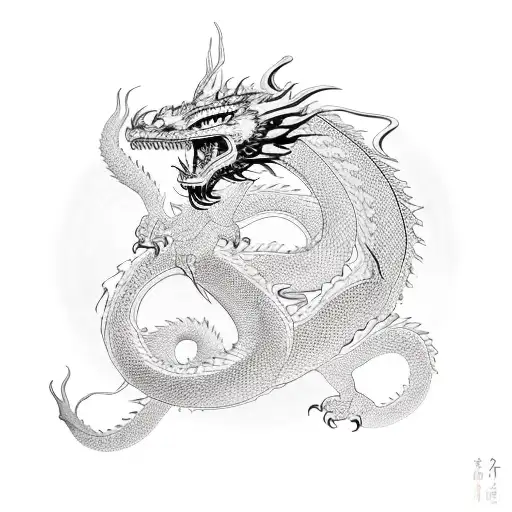 Dragon Oriental And Occidental