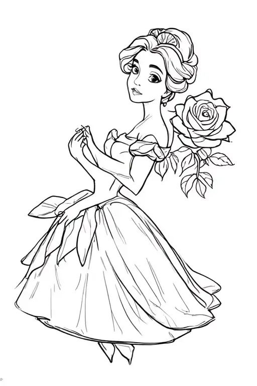 Disney Belle And Rose