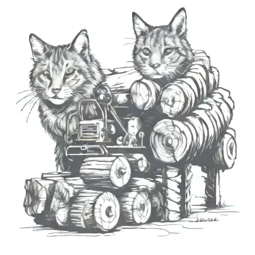 Logging Equipment And Tree Logs Trees