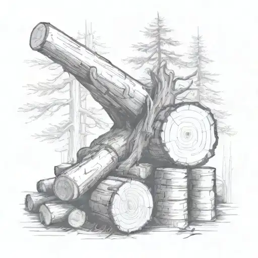 Tree Cutting Logs