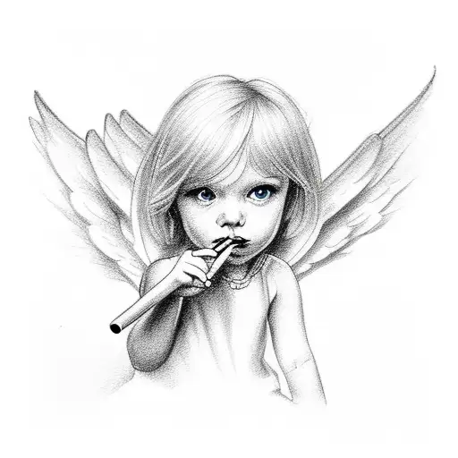 Angel Smoking