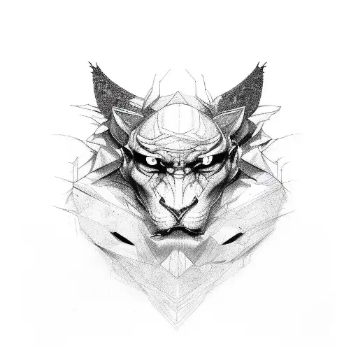 Dark Line With Many Faces