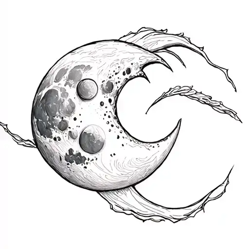 Moon Merging Together