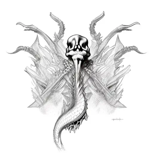 Fire-breathing Animal Skeleton