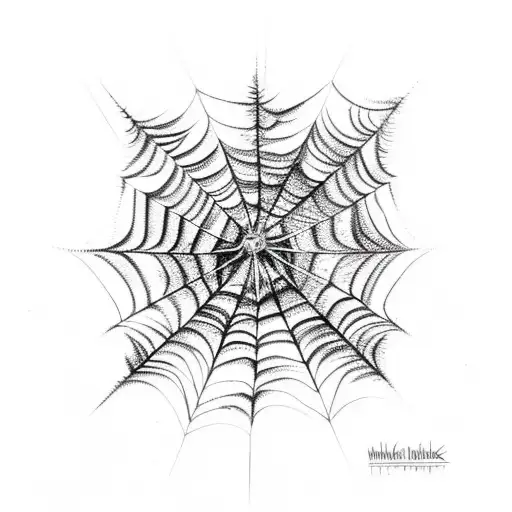 Spider Web With A Star In The Middle