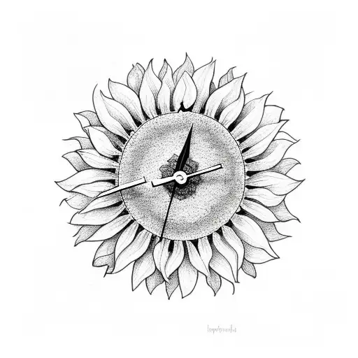 Sunflower Clock