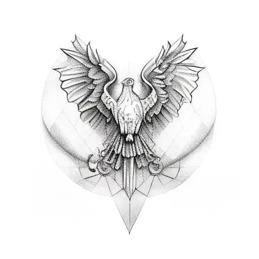 A Historical Figure Or Symbol Of Freedom Incorporated Into A Patterned Chest