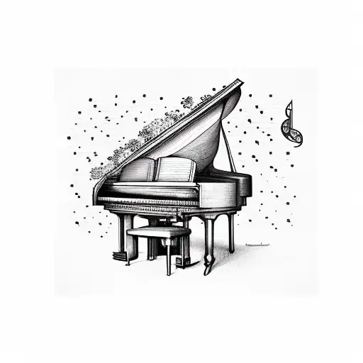 Piano With Sheet Music And The Name Karla West