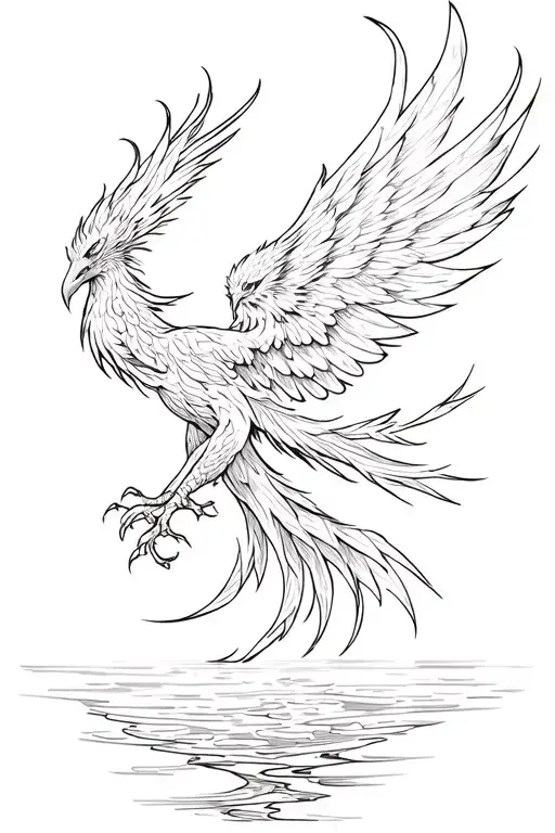 Phoenix Rising From The Water