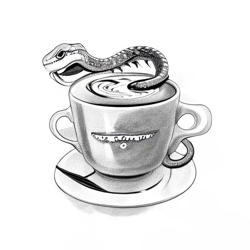 Snakes Around Coffee Cup