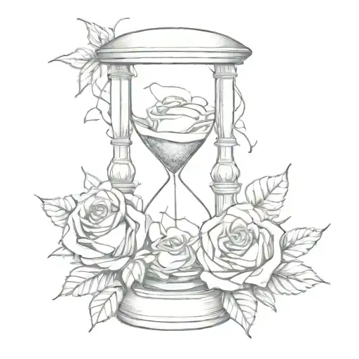 Hour Glass Roses Our Love Remains Lost Love One