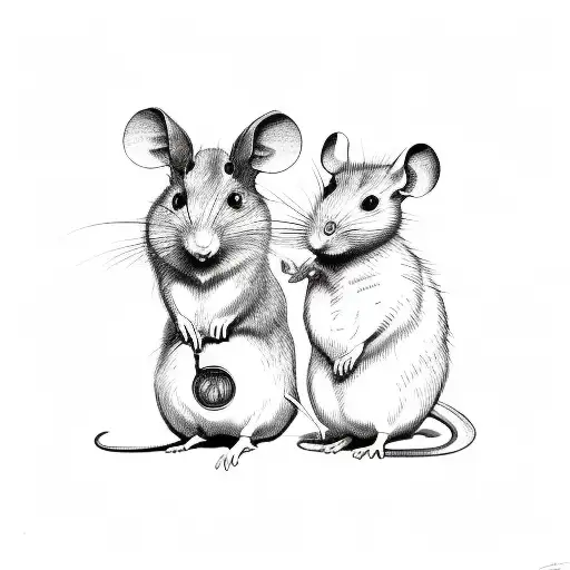 Mouse And Grandfather Clock