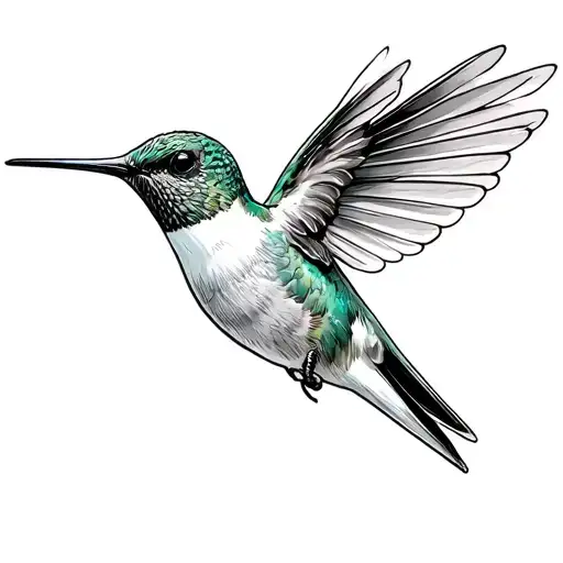 Hummingbird Bird Flying With Bible Verse Mark 5