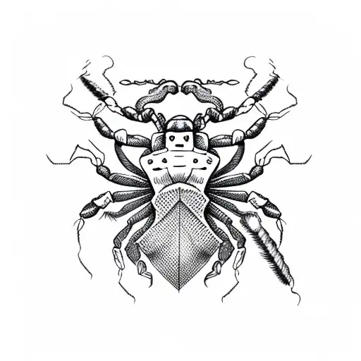 Scorpion In Scandinavian Style Using Black And Yellow Colors