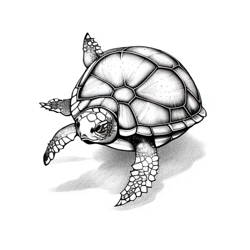 Buttercup Flower With Sea Turtle Incorporated