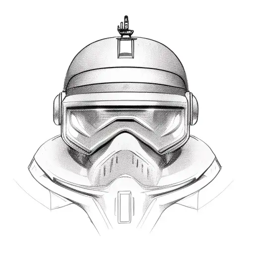 Turd With A Steel Pot Helmet Carrying A Machine Gun