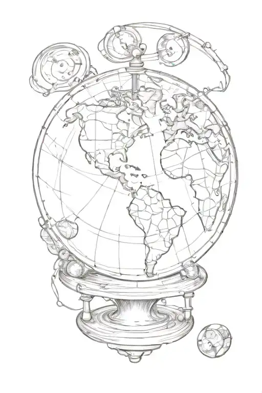 Globe With Money Around It Sleeve