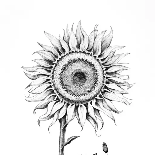 Sunflower With Writer