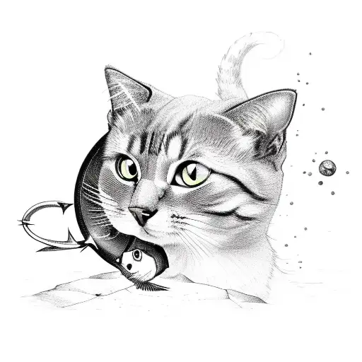 A Metallurgical Tool Shaped Like A Cat Catching A Fish