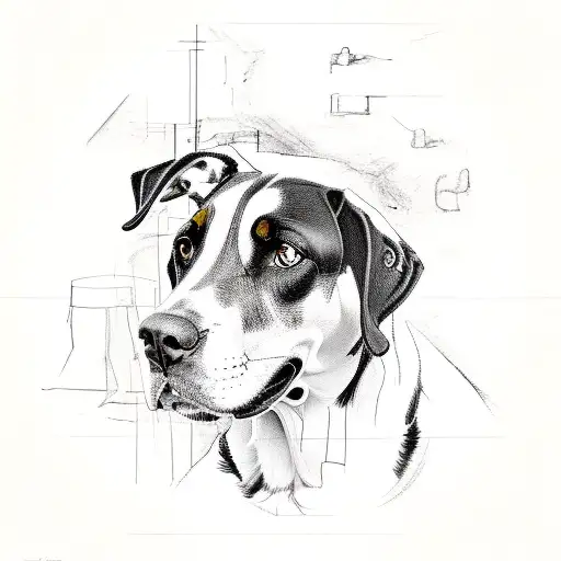 Greater Swiss Mountain Dog By Basquiat