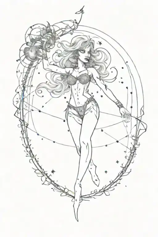 Aquarius Constellation Merged Together To Create Me A