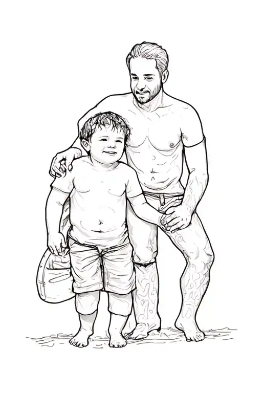 Dad And Son Named Eden