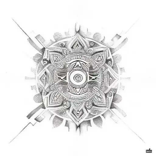 Tribal Tatto With Indian Influence