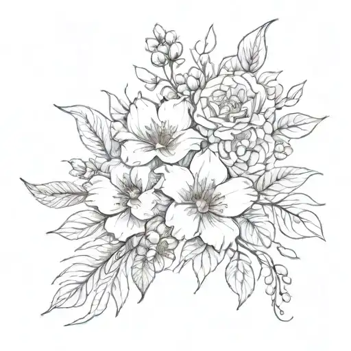 Birth Flower Bouquet